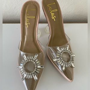 Lulus Nude Pointed-Toe Heels